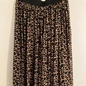 Rachel Zoe leopard print skirt